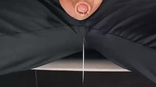 Wet dick close up